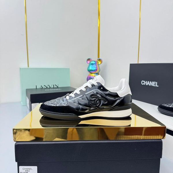 CC 25 Trainers White & Black Cowhide 413829