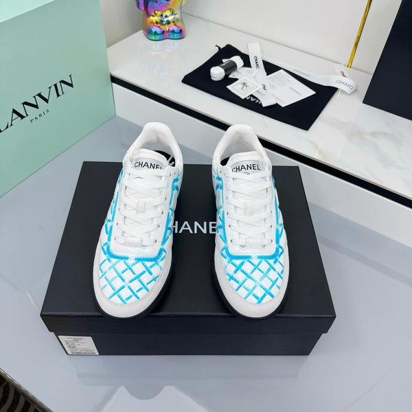 CC 25 Trainers White & Blue Cowhide 413833