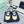 CC 25C Sneakers 50mm Black White Sheepskin Mesh 413845