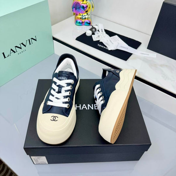 CC 25C Sneakers 50mm Black White Sheepskin Mesh 413845
