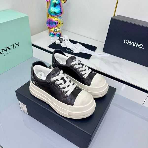 CC 25C Dirty Casual Sneaker Black White Sheepskin Rubber 413855