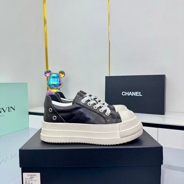 CC 25C Dirty Casual Sneaker Black White Sheepskin Rubber 413855