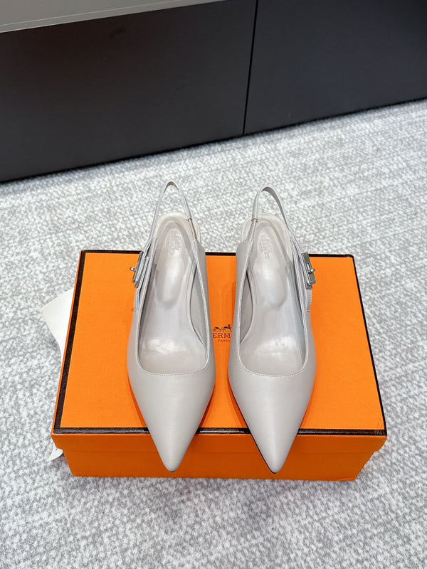 HM Lover Pump 40mm Taupe Grey Calfskin 461890