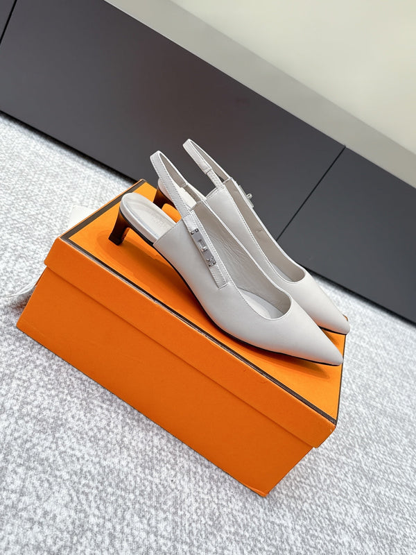 HM Lover Pump 40mm Taupe Grey Calfskin 461890