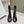 The Row 2025 Chunky Heel Round Toe Ankle Boot Black Leather 572087