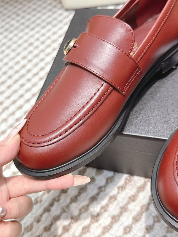 CC 26SS Loafers 3cm Burgundy Cowhide 653499