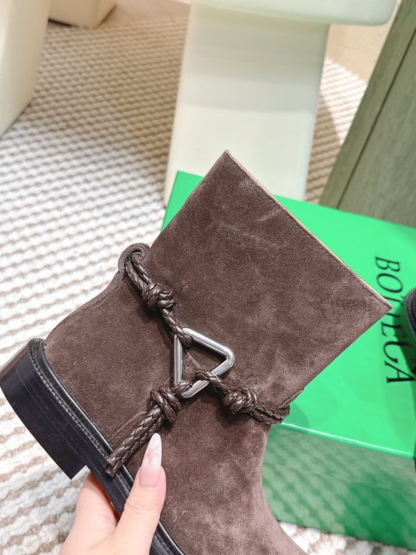 BV James Ankle Boot Coffee Brown Suede 548535