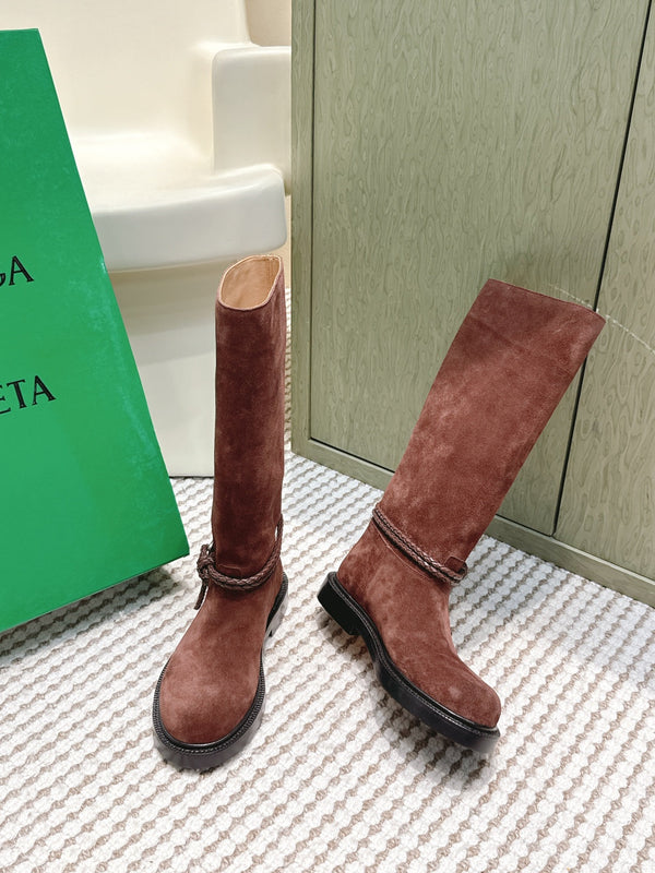 BV James Long Boot Brown Suede 548534