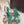 DG Rainbow Slingbacks Teal Green Patent Leather 663073