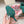 DG Pumps Crystals 6.5cm Teal Green Taormina Lace 663078