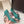 DG Pumps Crystals 6.5cm Teal Green Taormina Lace 663078