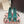 DG Pumps Crystals 9cm Teal Green Taormina Lace 663087