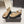 Sandales compensées PRA 2026S en toile beige et noire 657526