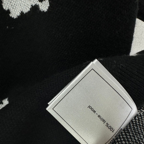 Polo CC Laine Noire et Blanche 346019