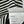 Prada Gilet en maille 26s Blanc Noir Rayures Tricot côtelé 348998