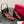 RV 26WF Sandales neuves à bride en T et strass en cuir verni bordeaux 7 cm 629889