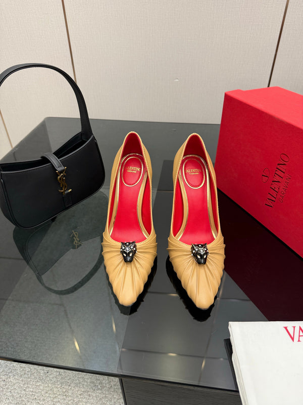 VT Panthea Pumps 105mm Beige Goatskin 630184