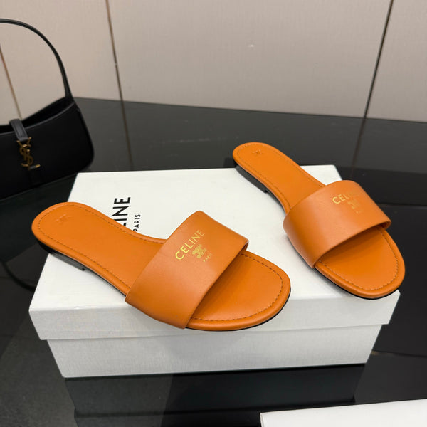CL Coast Mule Cuir de veau orange 725654