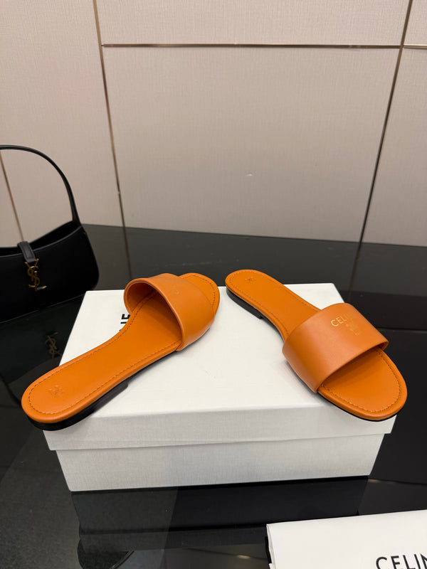 CL Coast Mule Cuir de veau orange 725654