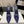 YSL Chica Slingback 10.5cm Blue Leather 828243