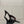 YSL Sandal 9cm Black Burgundy Cowhide 828246