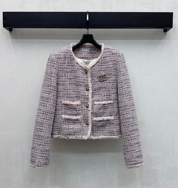 Veste Classique Chanel en Tweed Rose 341921
