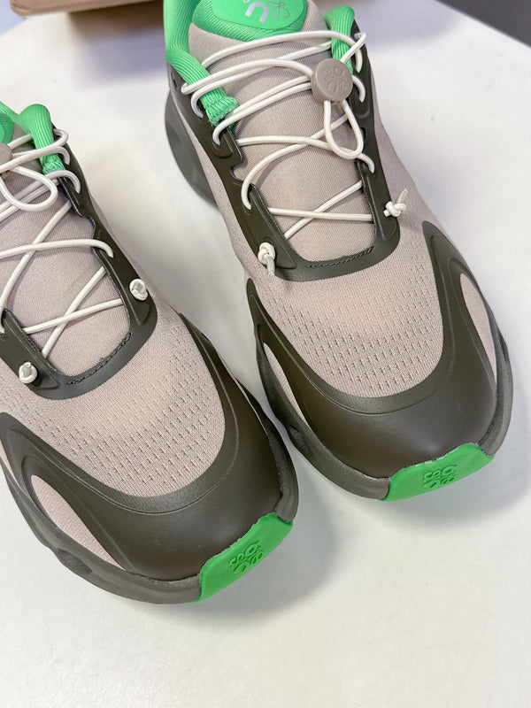 Loewe x On Cloudsolo Sneakers Khaki Green/Sand  Polyester and Mesh 536844