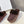 CL 26s Wedge Mules In Plum Brown Suede And Wool