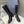 CC 26s Chain-Embellished Long Boots Black Glossy Lambskin 948052
