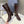 CC 26s Chain-Embellished Long Boots Brown Glossy Lambskin 948053