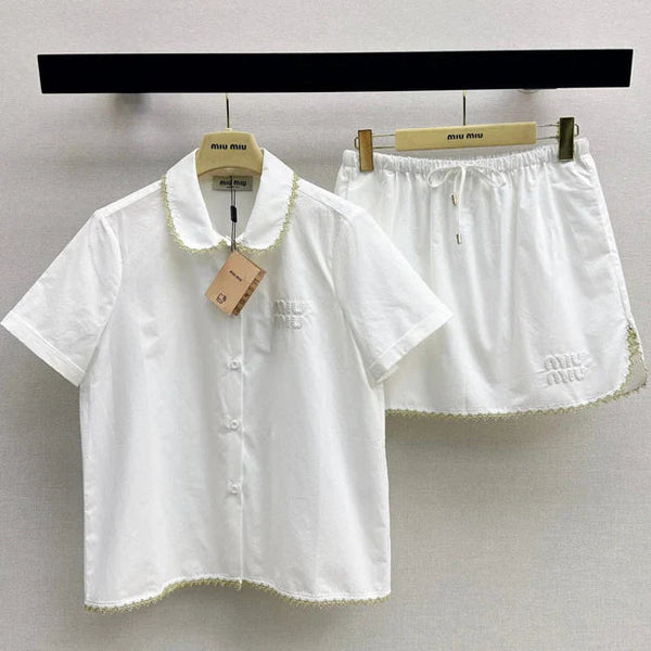 Miu 2026 Set White Cotton 445696