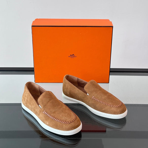 HM Kiddy Slip-on da uomo in pelle scamosciata marrone 718281
