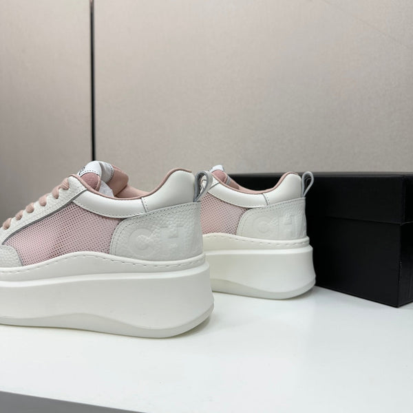 CC 25 Platform Sneaker Rosa Mesh Pelle di Pecora 331749