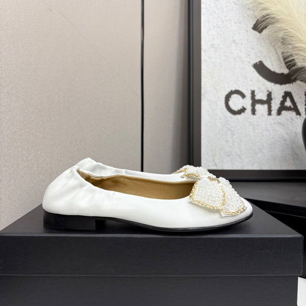 CC 25 Ballerine Diamond in pelle di pecora bianca 331788