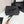 CC Crystal Logo Thong Sandal Black Sheepskin 352475
