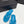 CC Crystal Logo Thong Sandal Sky Blue Velvet 352479