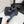 CC25 Mary Janes Navy Blue Fabric And Black Cowhide 352508