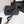 CC 25 Camellia Thong Sandals Black Sheepskin 368839
