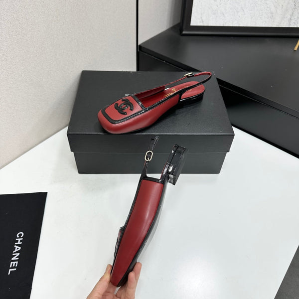 CC 2026 Square Toe Slingback 20mm Lambskin 925593