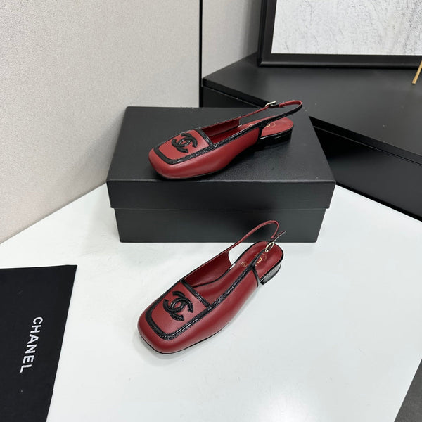 CC 2026 Square Toe Slingback 20mm Lambskin 925593