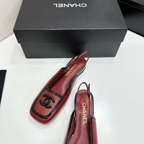 CC 2026 Square Toe Slingback 20mm Lambskin 925593