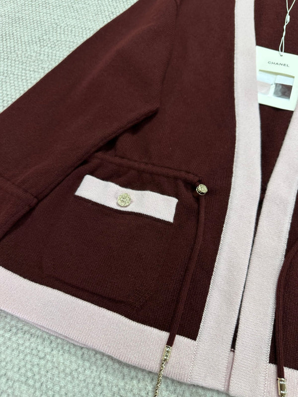 CC 25 Cardigan Red Cashmere