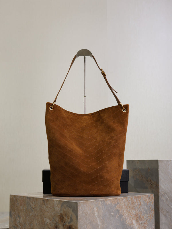 YSl Niki Souple Daim Marron