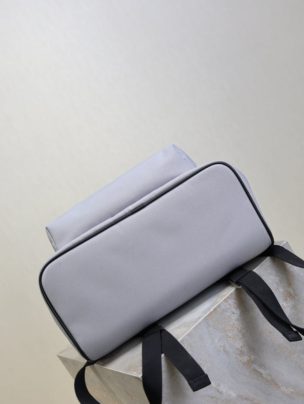 City Backpacks Light Gray Cowhide Cotton