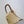 Gaby Bucket 17cm Brown Beige Raffia Leather GHW