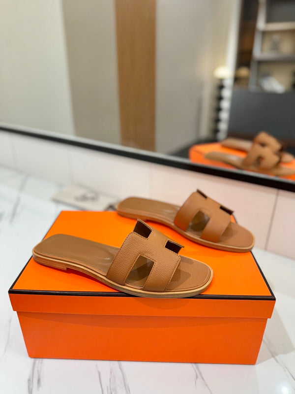 Sandalo HM Oran in pelle di capra marrone 294866