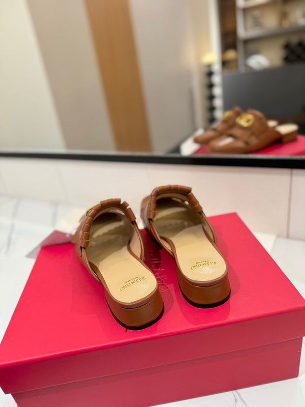 VT 2025 Signature Mule Brown Calf Leather 295082