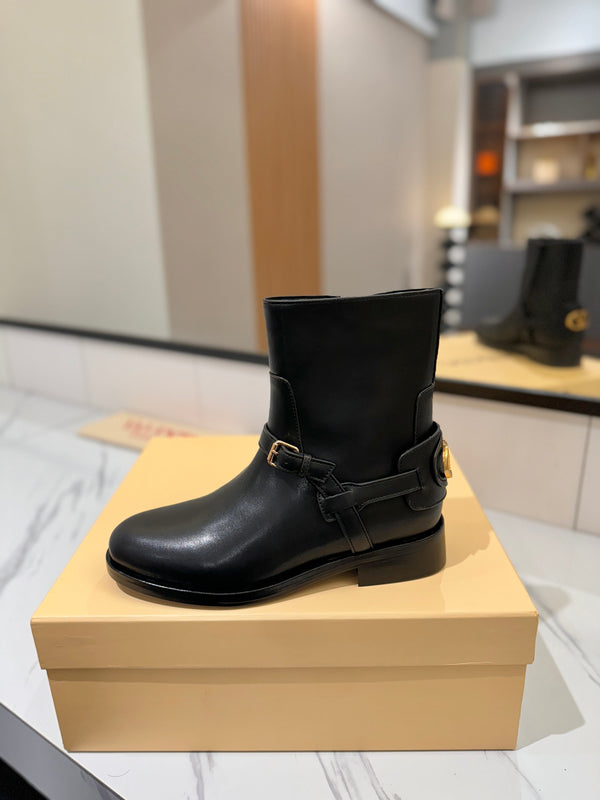 Valentino 2025 Bottes Pattie Cuir de veau noir 560747