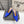 Alaia 25 Cube Wedge Mules Blue Silk Sheepskin 300081