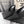 Alaia 25 Cube Wedge Mules Black Silk Sheepskin 300084